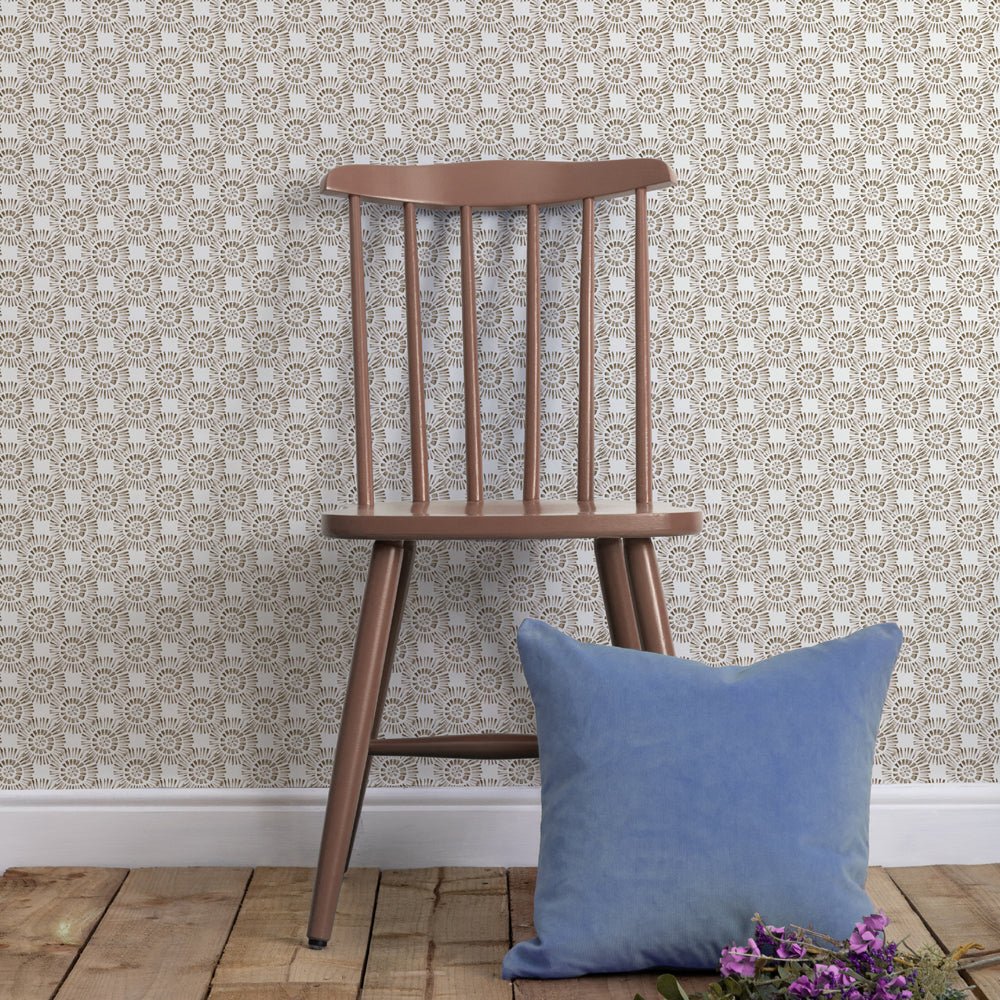 Vali Wallpaper - Stone - Voyage Maison - VALI/WPO/STOWallpaper199