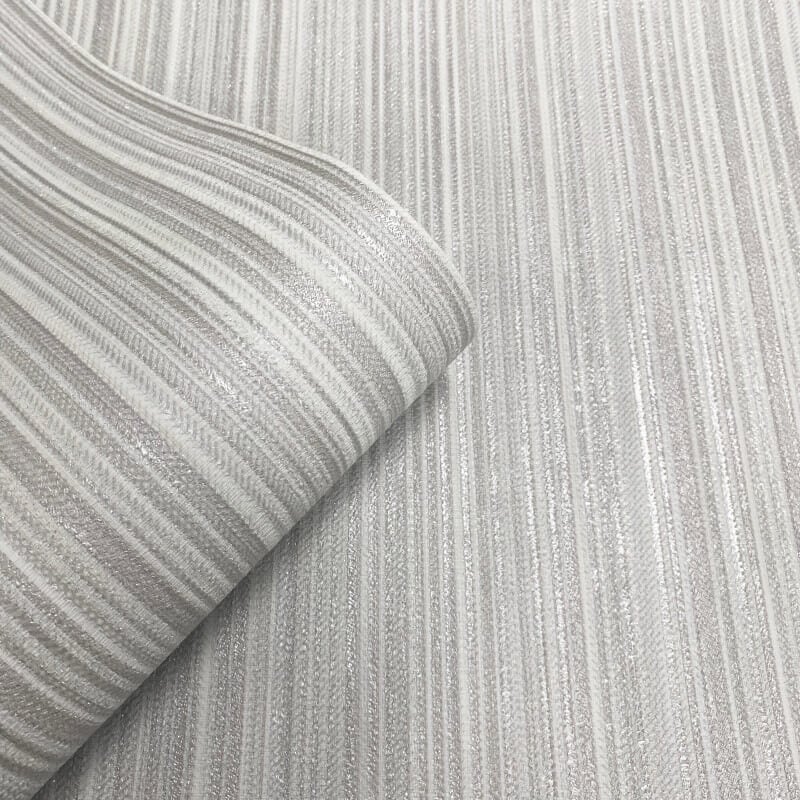 Venezia Stripe Metallic Wallpaper - Light Grey - Muriva - M66509Wallpaper199