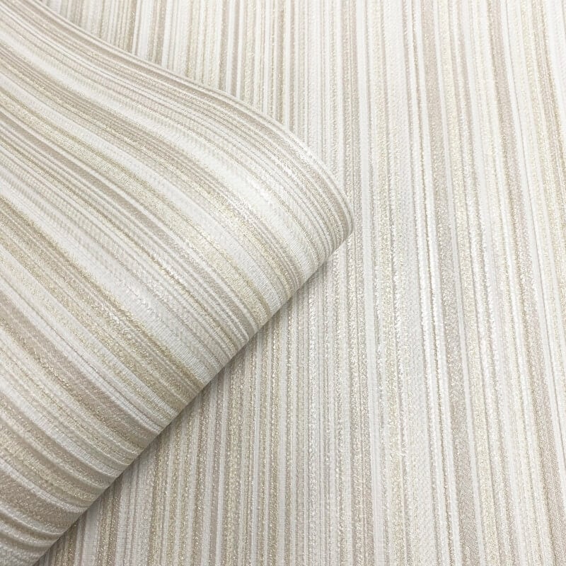 Venezia Stripe Metallic Wallpaper - Natural - Muriva - M66517Wallpaper199