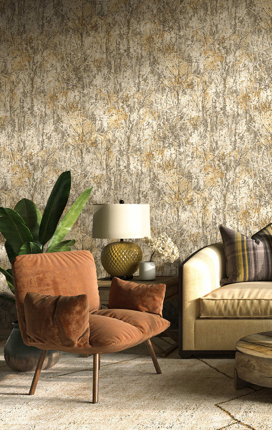 Verdant Wallpaper - Orange - Holden Décor - 36365Wallpaper199