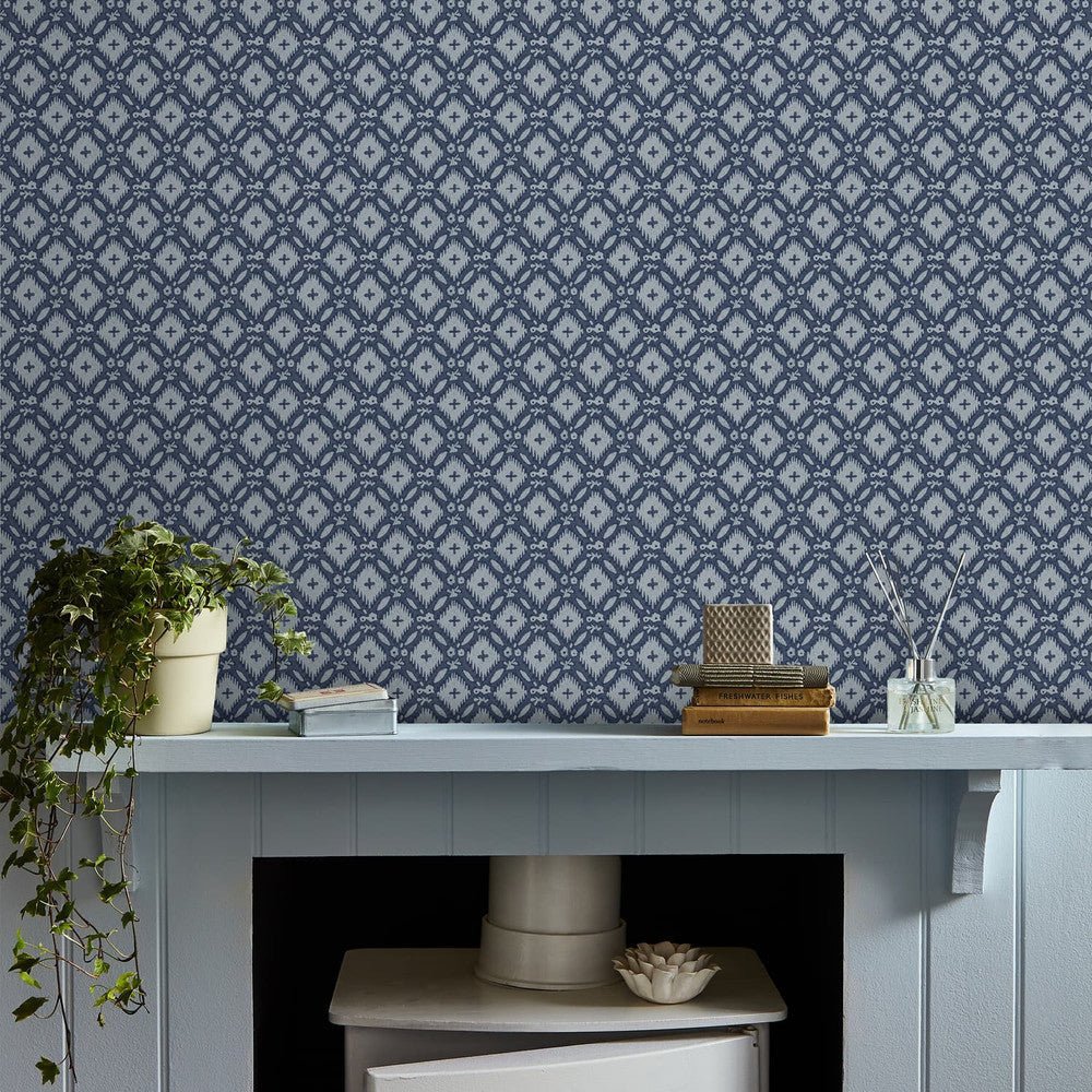 Whitebrook Wallpaper - Dusky Seaspray Blue - Laura Ashley - 121071Wallpaper199