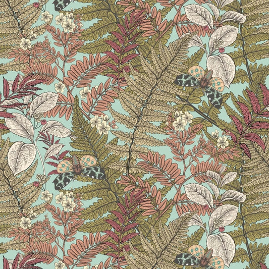 Wild Ferns Wallpaper - Rosehip - Hoopla Walls - HWA1196WWallpaper199