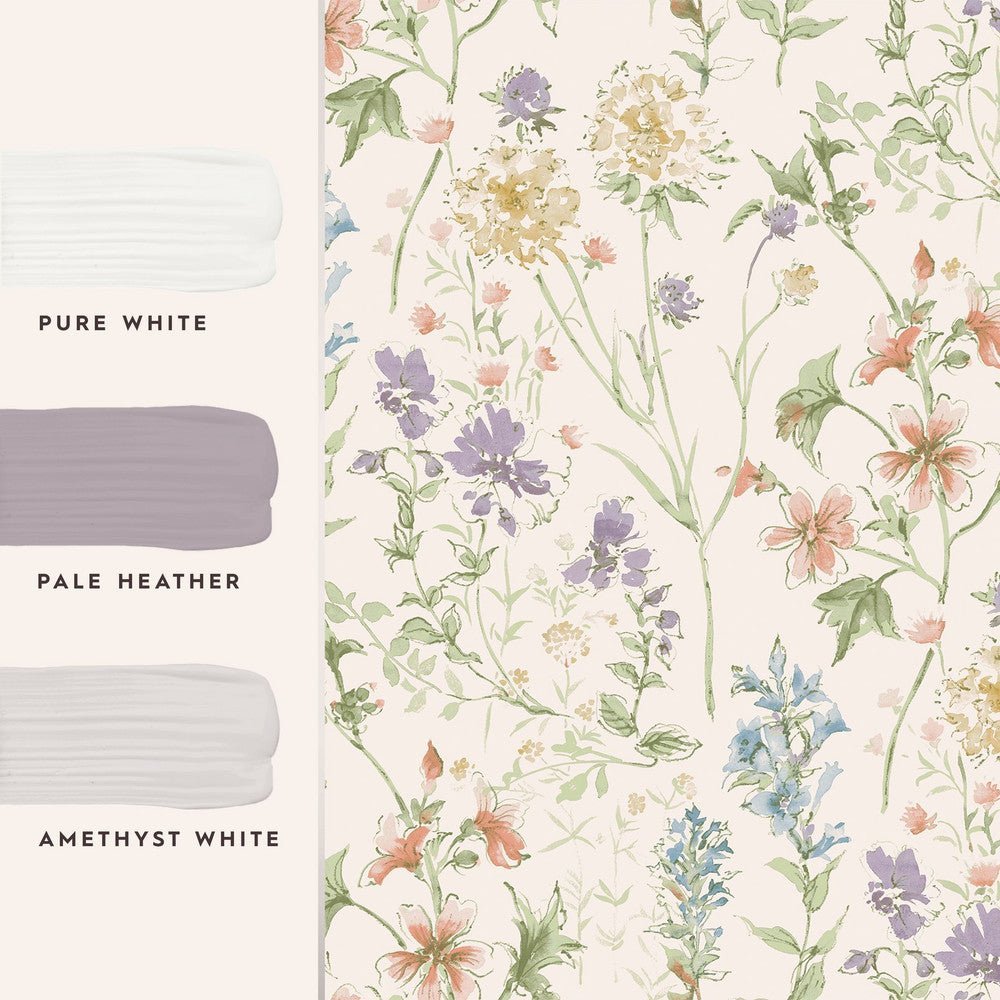 Wild Meadow Wallpaper - Chalk Pink - Laura Ashley - 122764Wallpaper199