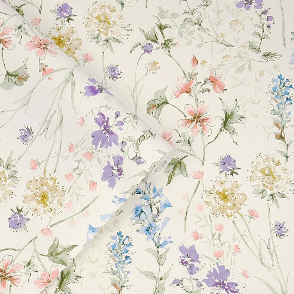 Wild Meadow Wallpaper - Chalk Pink - Laura Ashley - 122764Wallpaper199