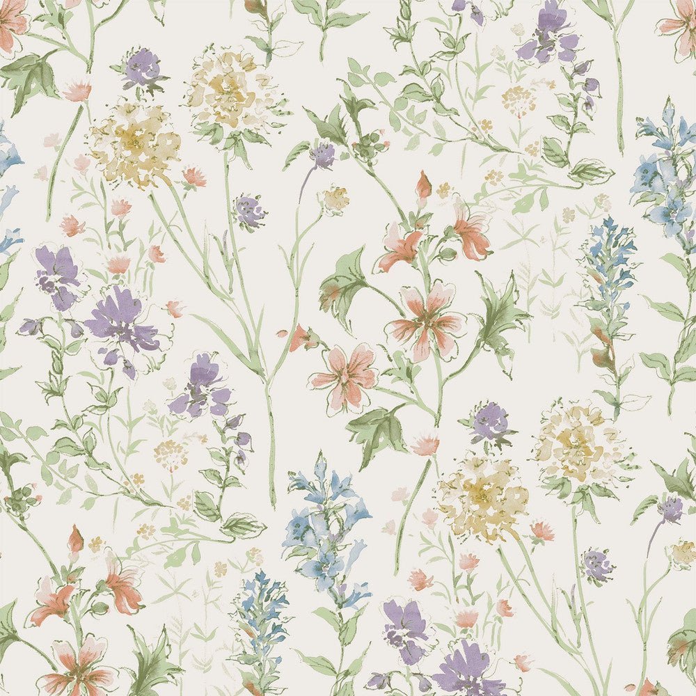 Wild Meadow Wallpaper - Chalk Pink - Laura Ashley - 122764Wallpaper199