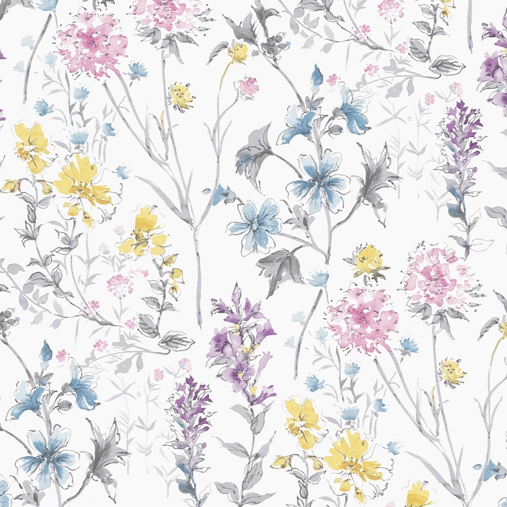 Wild Meadow Wallpaper - Multi - Laura Ashley - 113363Wallpaper199