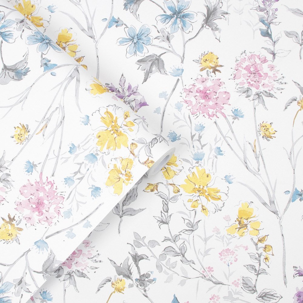 Wild Meadow Wallpaper - Multi - Laura Ashley - 113363Wallpaper199