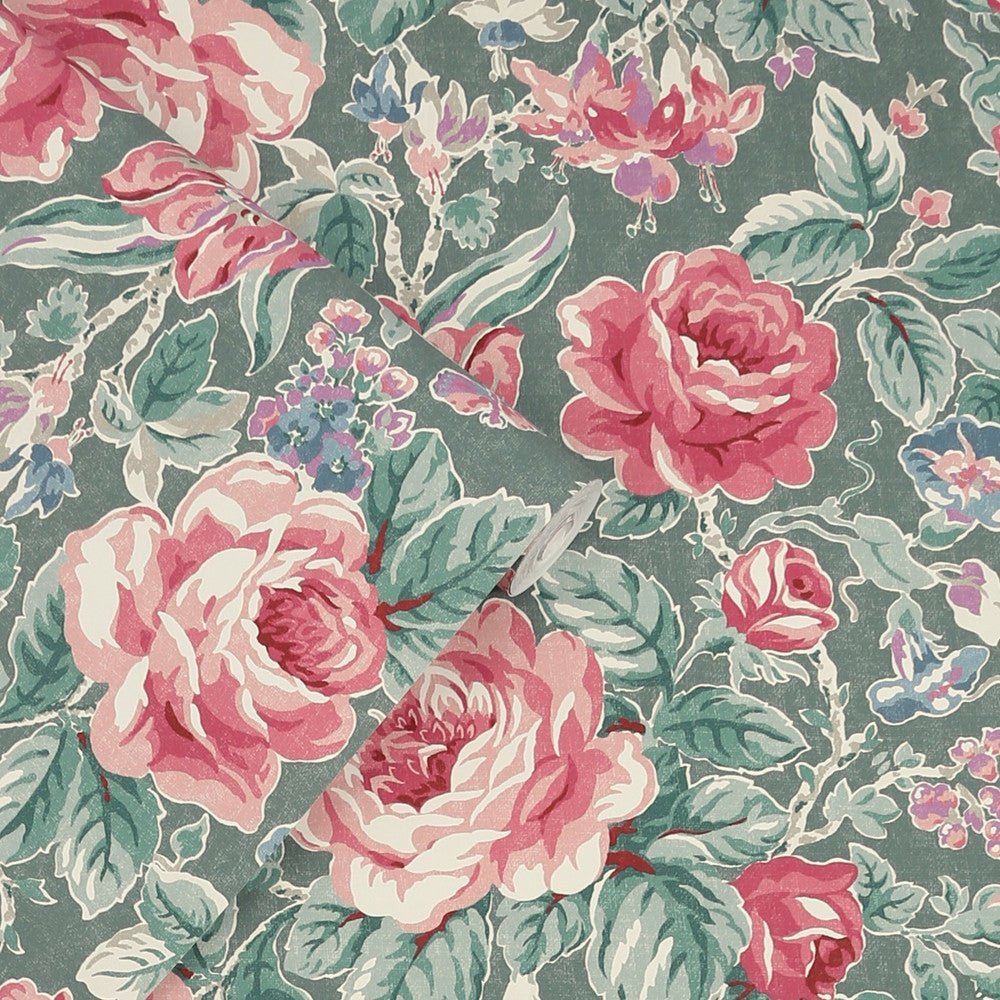 Wild Roses Wallpaper - Fern Green - Laura Ashley - 122754Wallpaper199