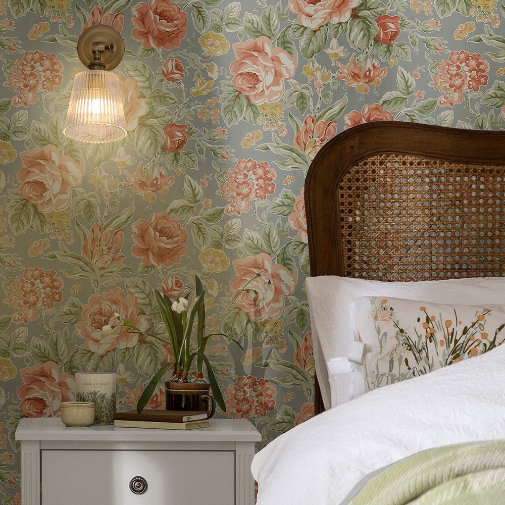 Wild Roses Wallpaper - Ochre Yellow - Laura Ashley - 122753Wallpaper199