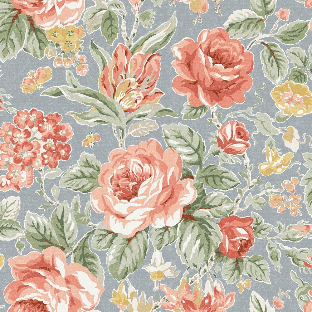 Wild Roses Wallpaper - Ochre Yellow - Laura Ashley - 122753Wallpaper199