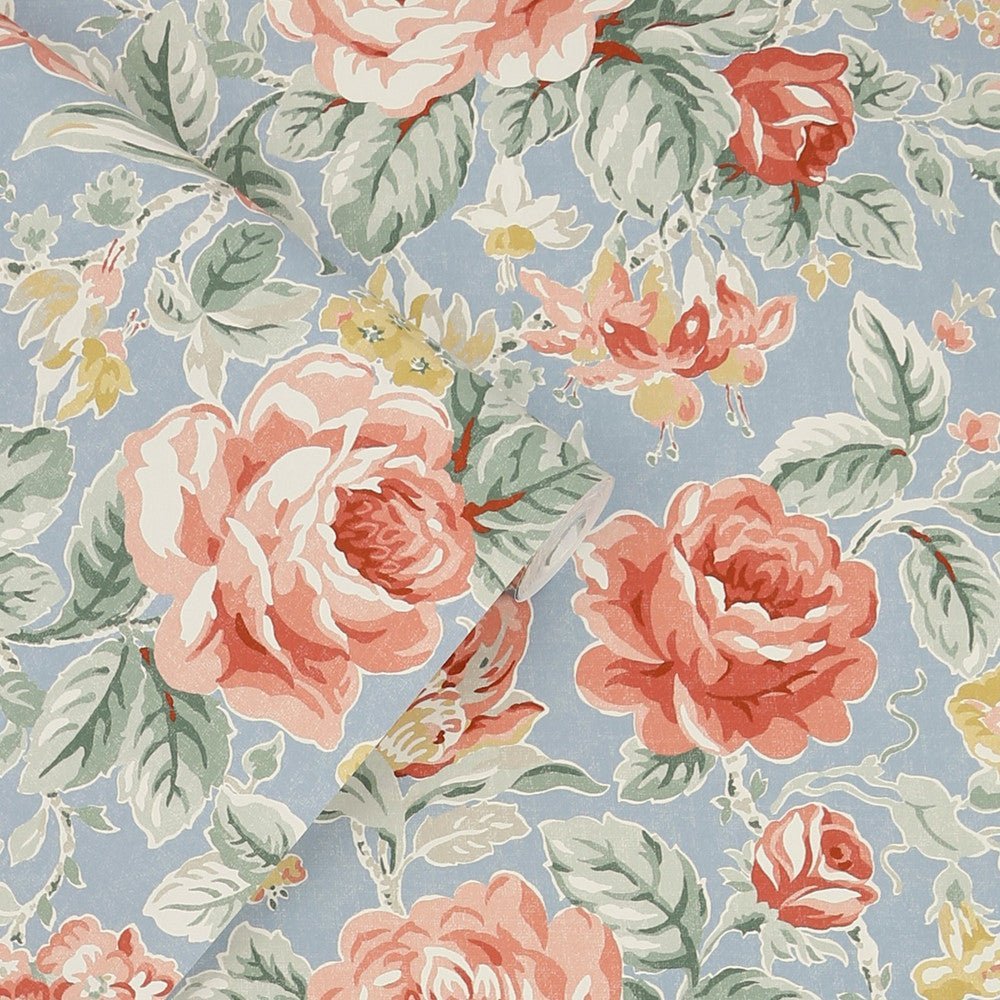 Wild Roses Wallpaper - Ochre Yellow - Laura Ashley - 122753Wallpaper199