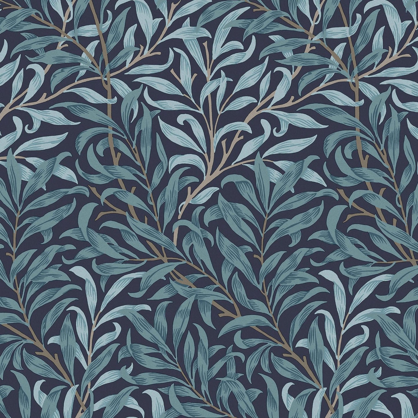 Willow Bough Wallpaper - Deep Blue - 124246 - William Morris AHWallpaper199