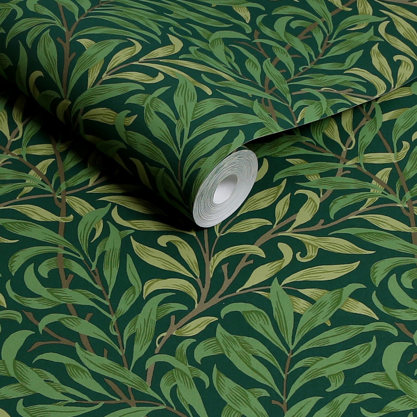 Willow Bough Wallpaper - Deep Green - 124247 - William Morris AHWallpaper199