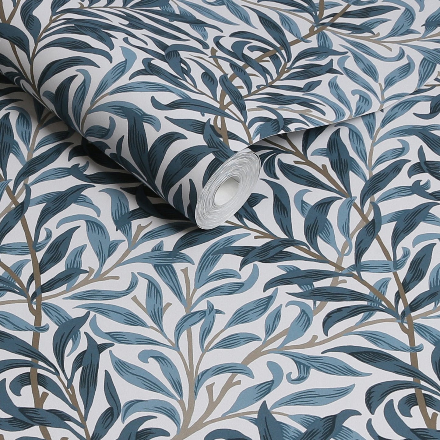 Willow Bough Wallpaper - White & Blue - 124245 - William Morris AHWallpaper199