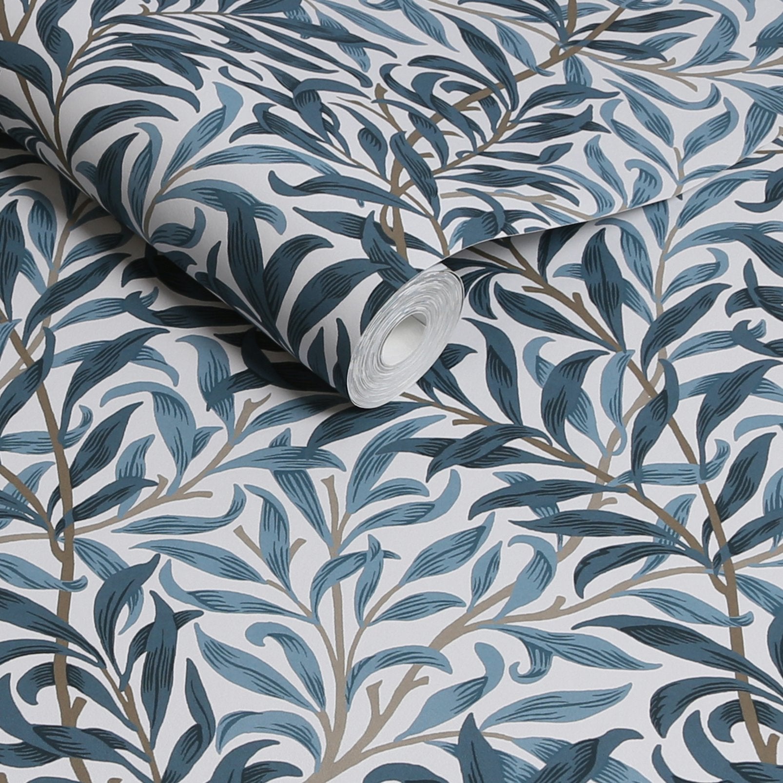 Willow Bough Wallpaper - White & Blue - 124245 - William Morris AHWallpaper199
