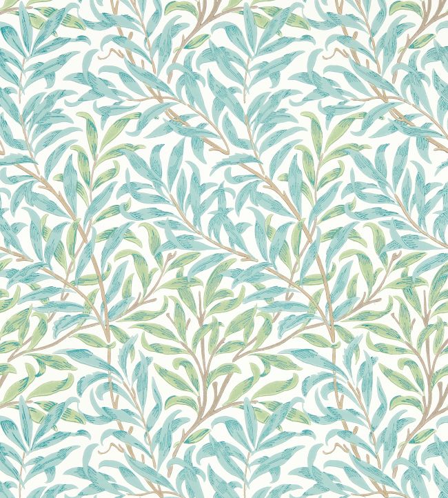 Willow Boughs Wallpaper - Willow/Seaglass - 217083 - Morris & CoWallpaper199