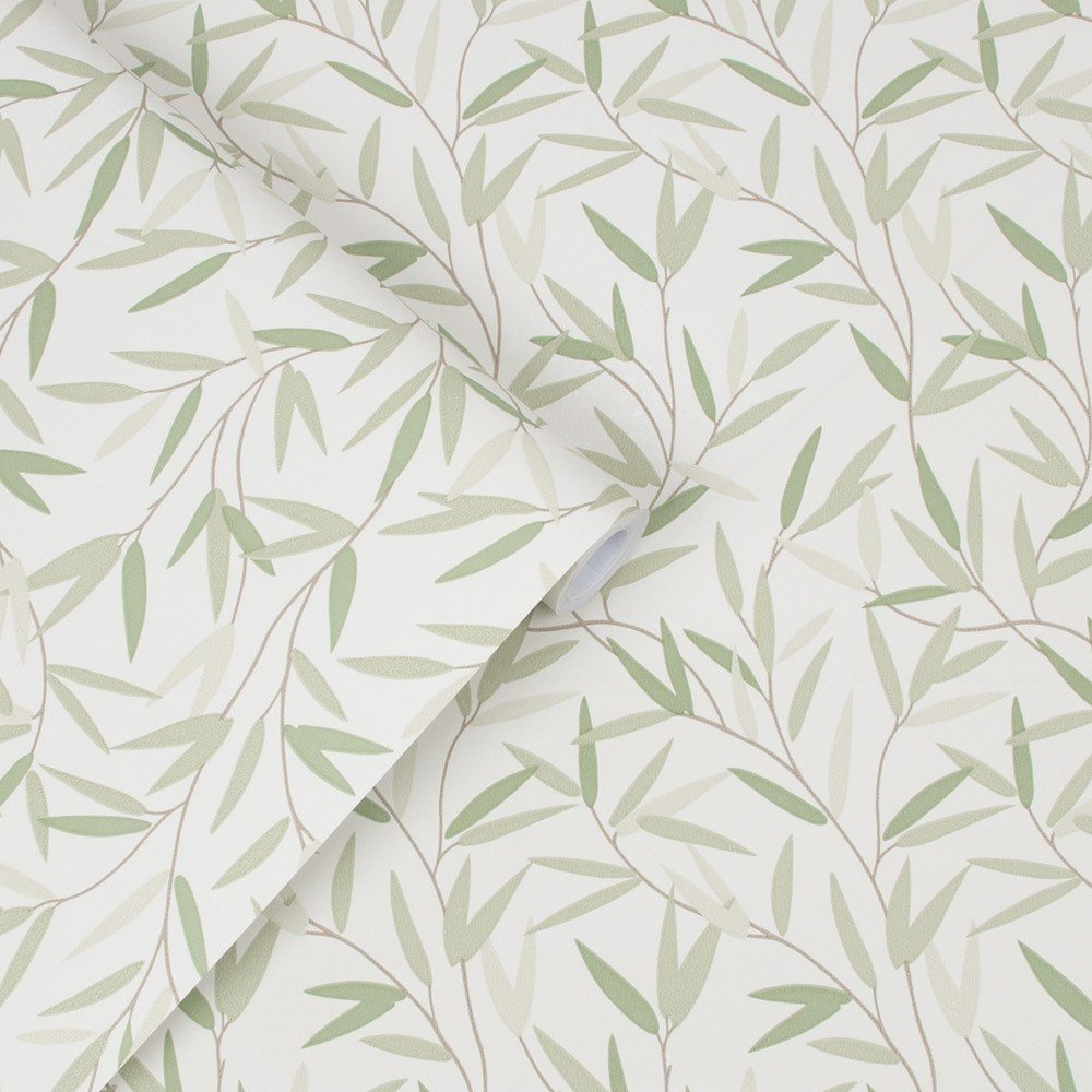 Willow Leaf Wallpaper - Hedgerow - Laura Ashley - 113364Wallpaper199