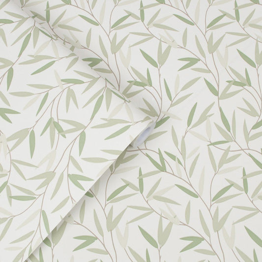 Willow Leaf Wallpaper - Hedgerow - Laura Ashley - 113364Wallpaper199