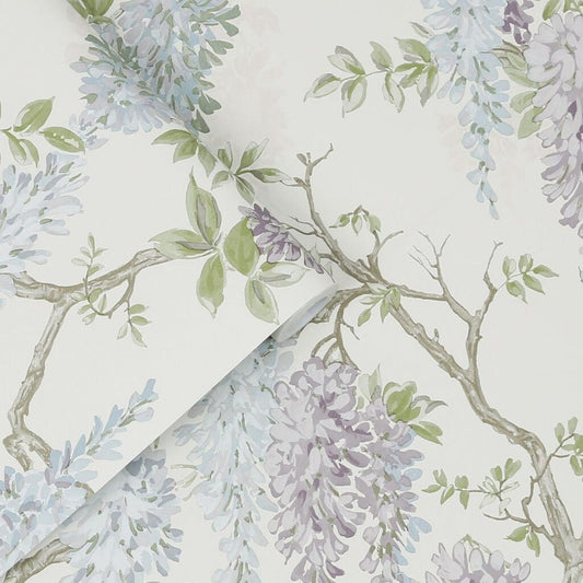 Wisteria Garden Wallpaper - Pale Iris - Laura Ashley - 113356Wallpaper199