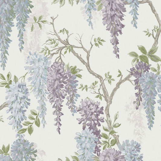 Wisteria Garden Wallpaper - Pale Iris - Laura Ashley - 113356Wallpaper199