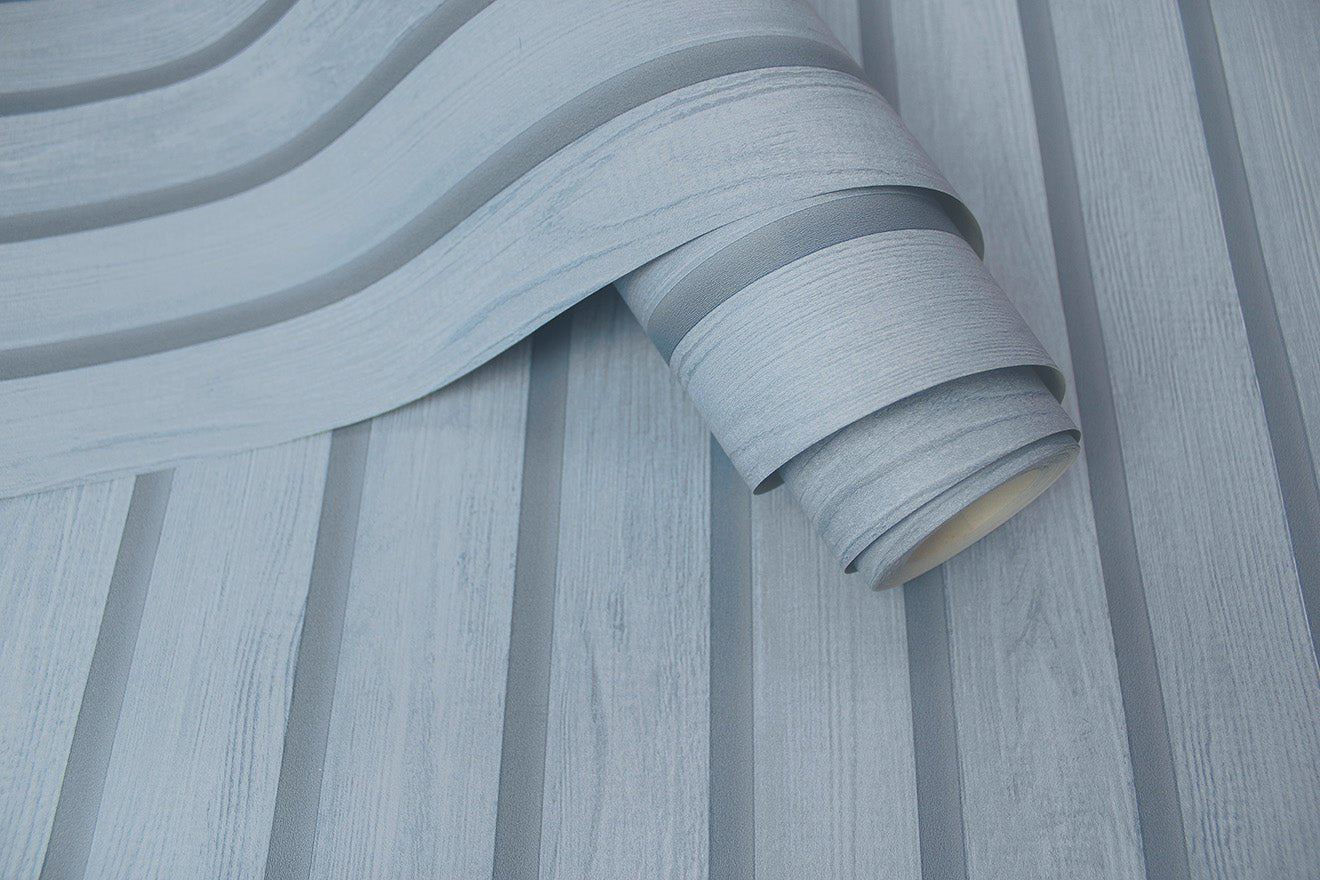 Wood Slat Wallpaper - Blue - Holden Décor - 13302Wallpaper199