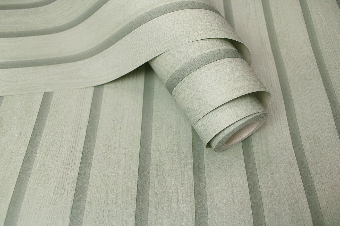 Wood Slat Wallpaper - Green - Holden Décor - 13300Wallpaper199