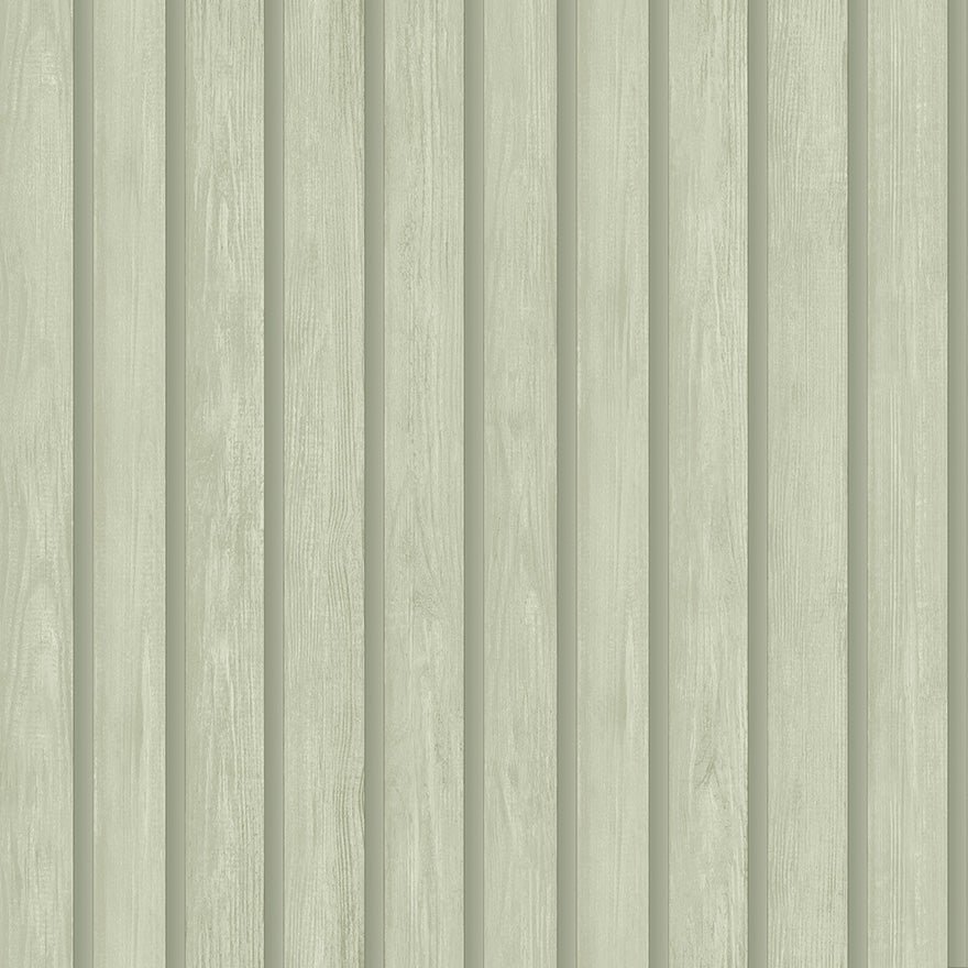Wood Slat Wallpaper - Green - Holden Décor - 13300Wallpaper199
