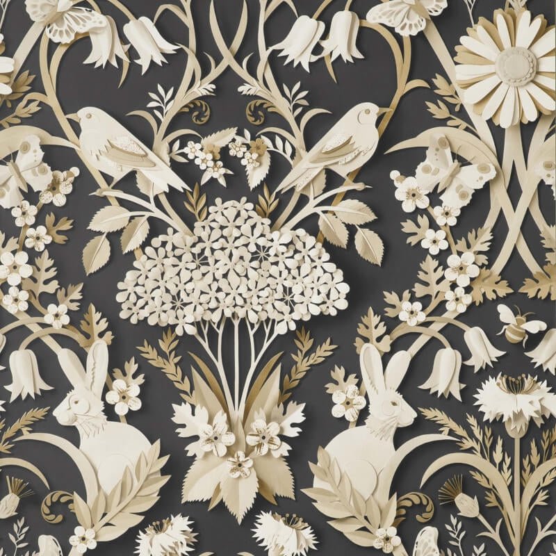Woodland 3D Effect Wallpaper - Charcoal - Fine Décor - FD42948Wallpaper199