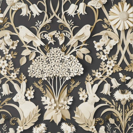 Woodland 3D Effect Wallpaper - Charcoal - Fine Décor - FD42948Wallpaper199