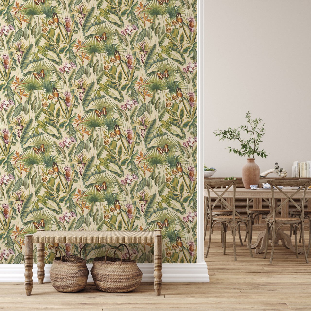 Zanzibar Vasari Wallpaper - Cream - Rasch - 400020Wallpaper199