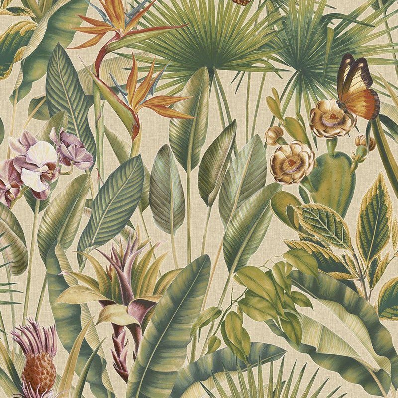 Zanzibar Vasari Wallpaper - Cream - Rasch - 400020Wallpaper199