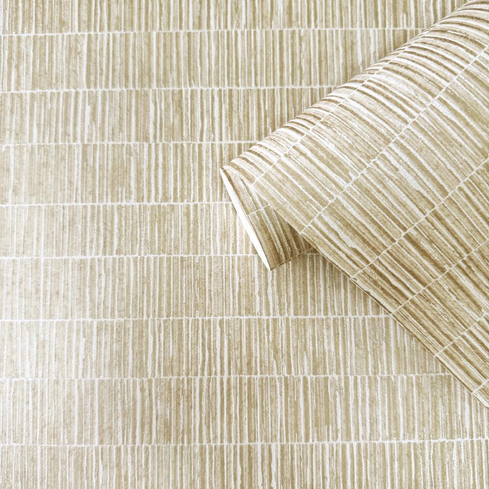 Zen Bamboo Screen Wallpaper - Light Bronze Brown - Galerie - DWP0362 - 03Wallpaper199
