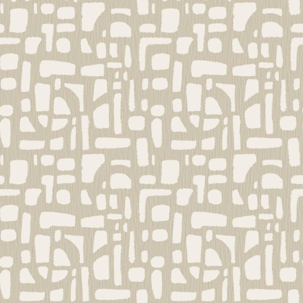 Zen Chunky Geo Wallpaper - Cream / Beige - Galerie - DWP0364 - 02Wallpaper199