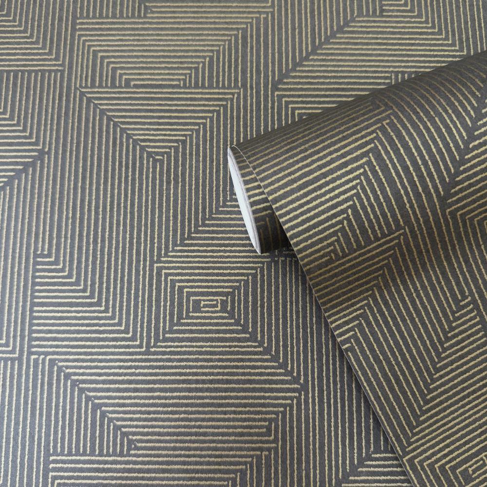 Zen Cleopatra Wallpaper - Blue / Gold - Galerie - DWP0368 - 03Wallpaper199