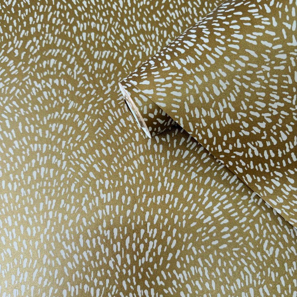 Zen Fan Fleck Wallpaper - Gold - Galerie - DWP0363 - 04Wallpaper199