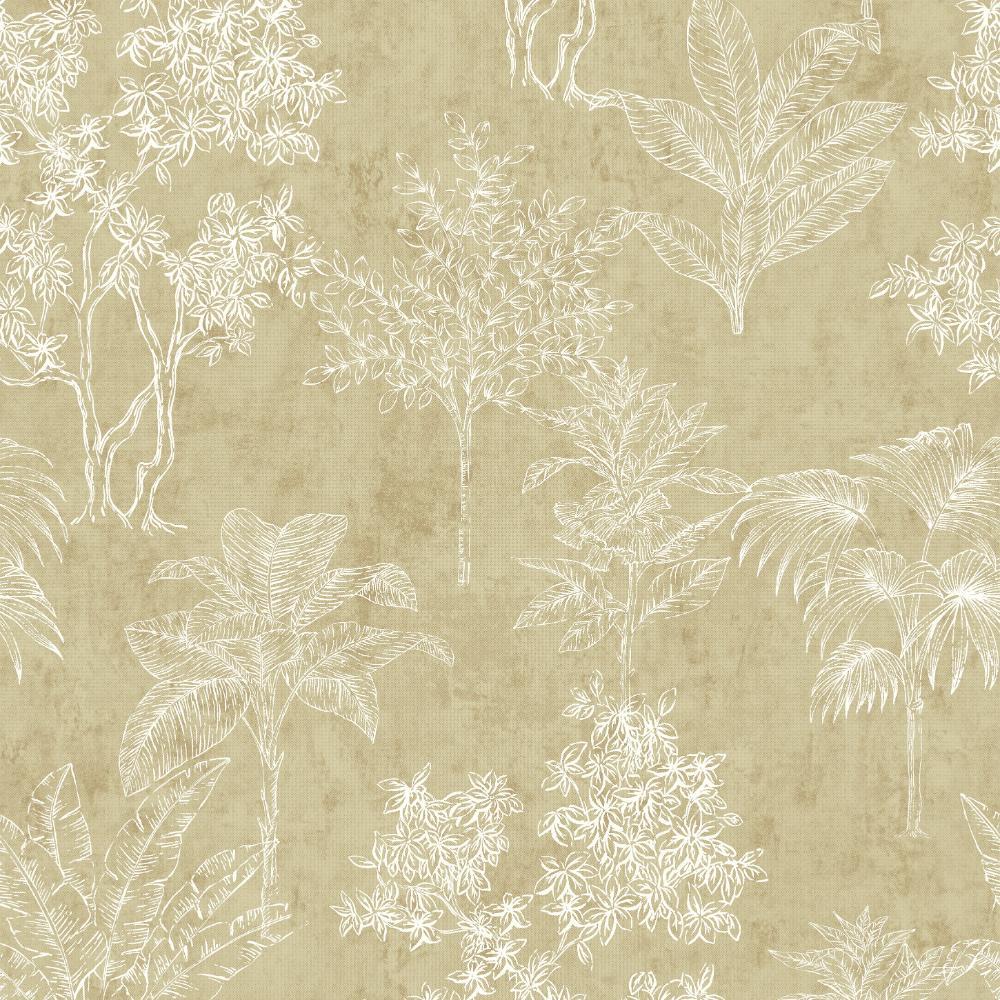 Zen Floating Foliage Wallpaper - Bronze Brown - Galerie - DWP0361 - 03Wallpaper199