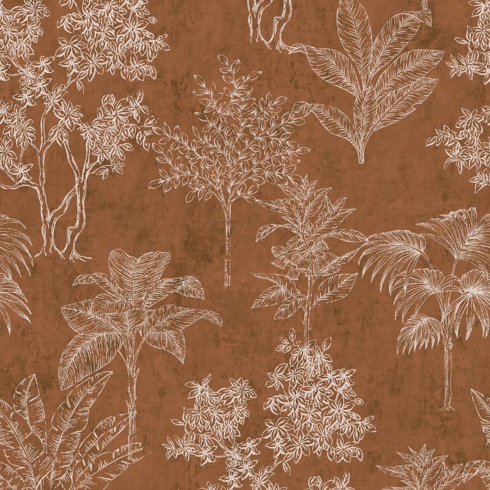 Zen Floating Foliage Wallpaper - Orange - Galerie - DWP0361 - 07Wallpaper199