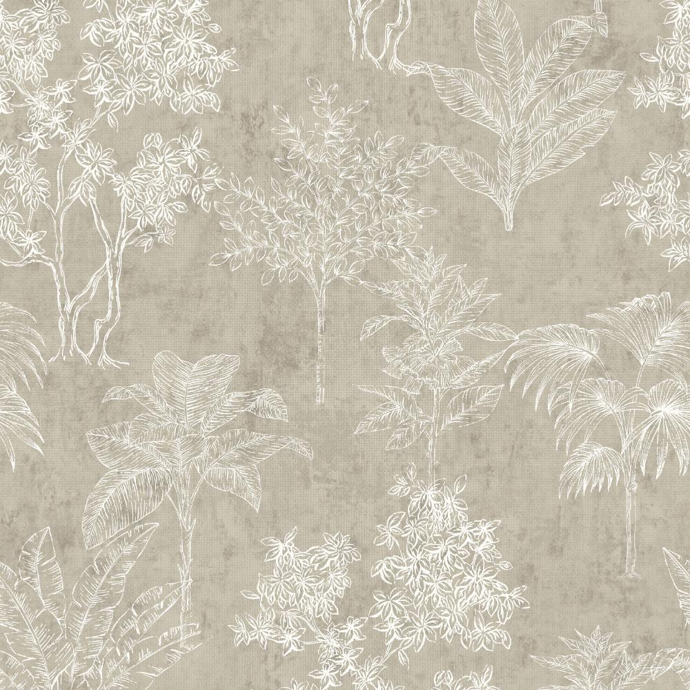 Zen Floating Foliage Wallpaper - Silver Grey - Galerie - DWP0361 - 06Wallpaper199