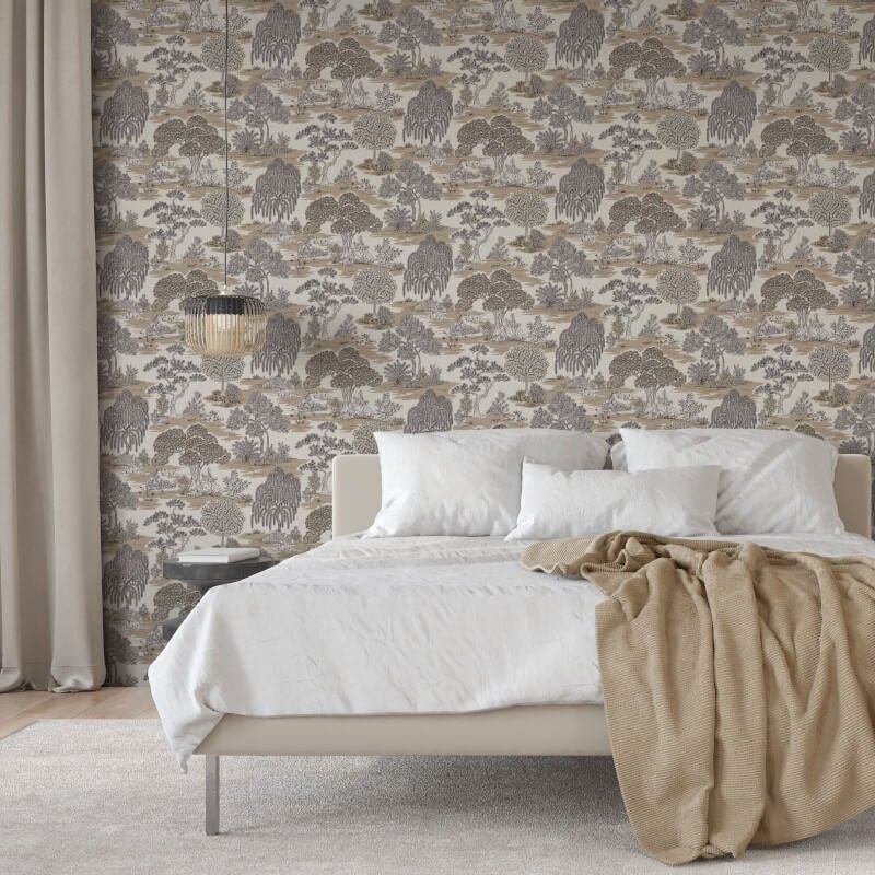 Zen Oriental Landscape Wallpaper - Natural - Fine Décor - FD43442Wallpaper199