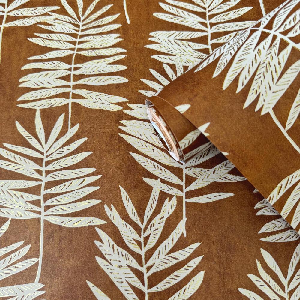 Zen Tumbling Leaf Wallpaper - Green - Galerie - DWP0365 - 01Wallpaper199