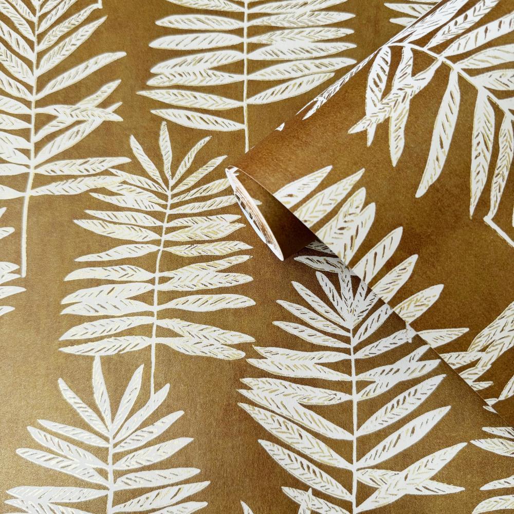 Zen Tumbling Leaf Wallpaper - Green - Galerie - DWP0365 - 01Wallpaper199