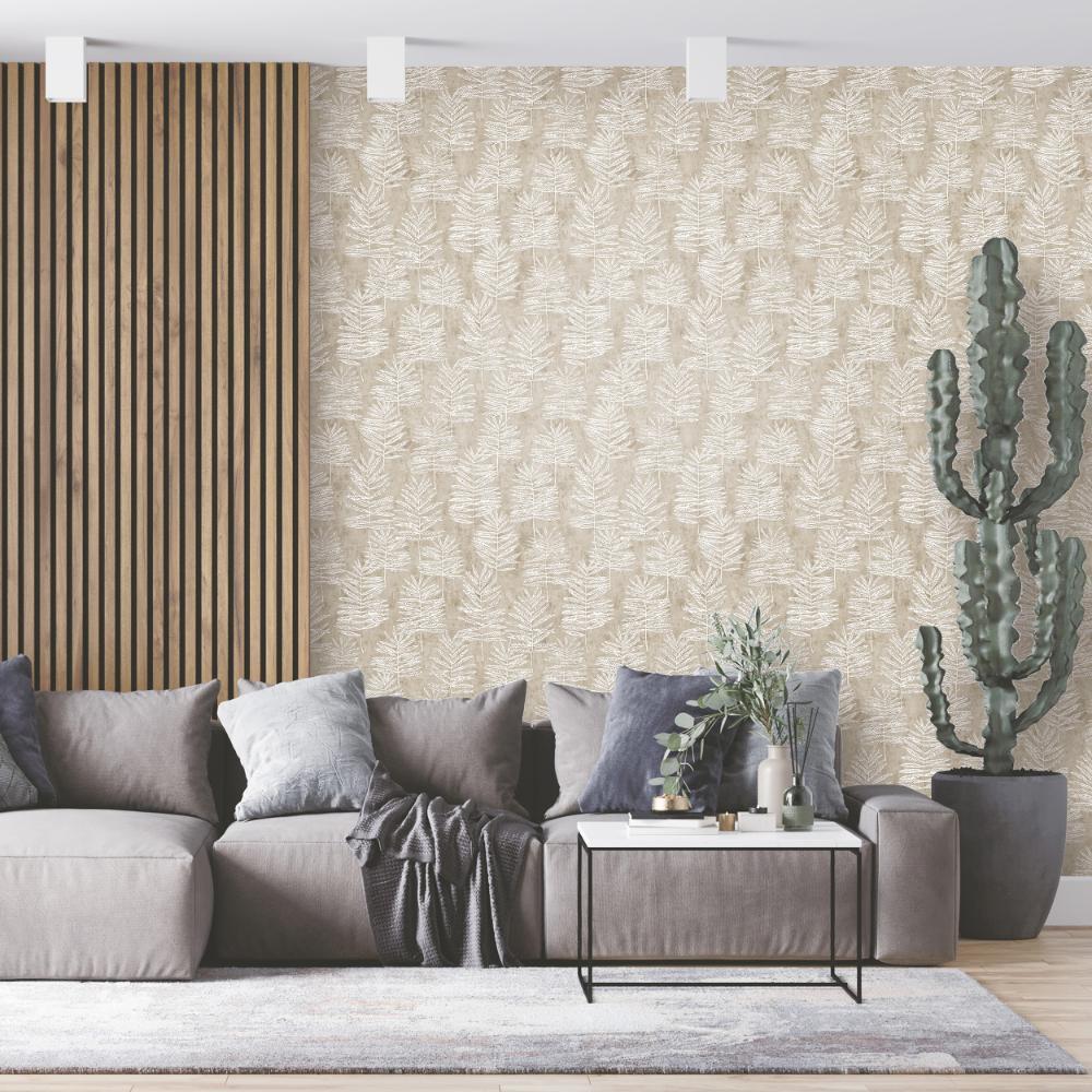 Zen Tumbling Leaf Wallpaper - Green - Galerie - DWP0365 - 01Wallpaper199
